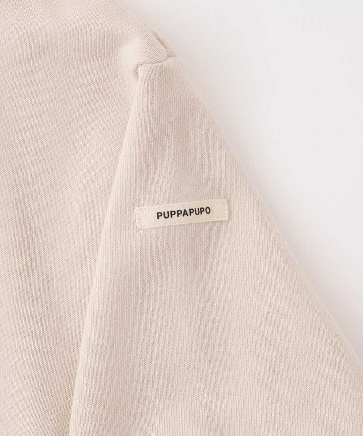 Sweatshirt with Lettuce-Stitched Hem