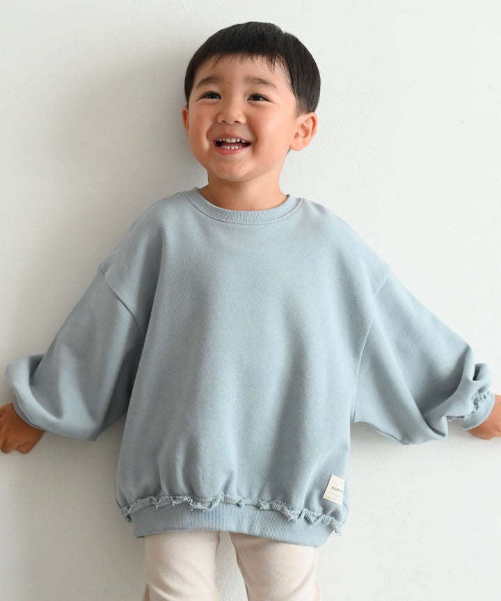 Raw-Cut Hem Sweatshirt