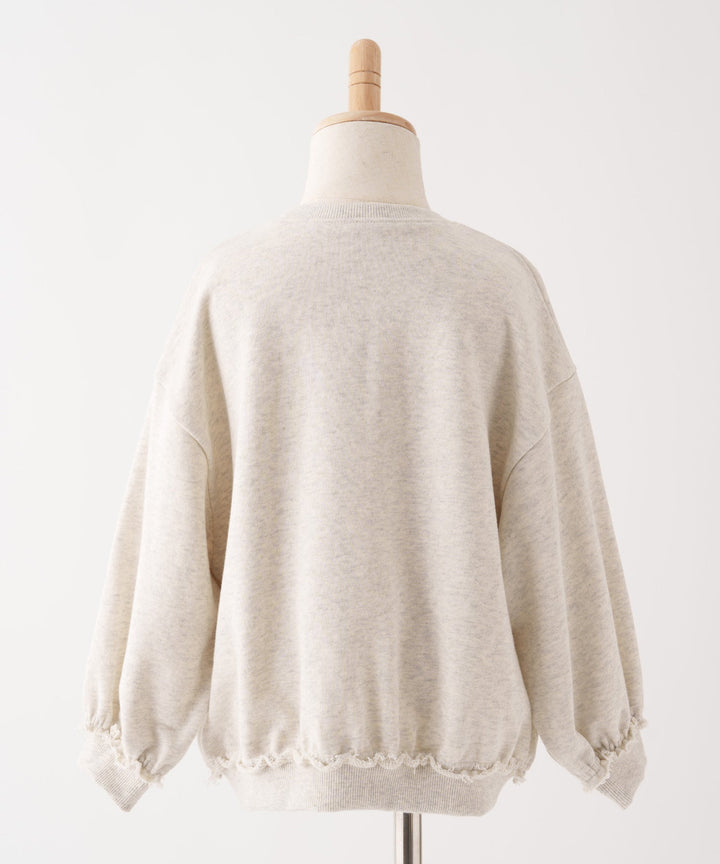 Raw-Cut Hem Sweatshirt