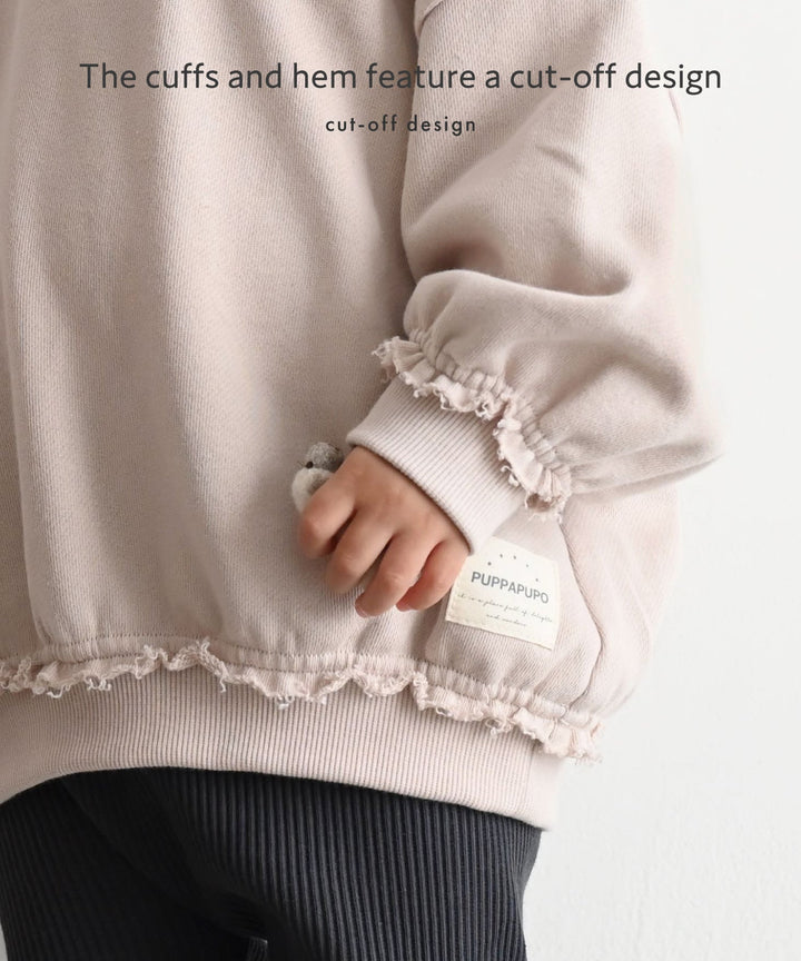 Raw-Cut Hem Sweatshirt