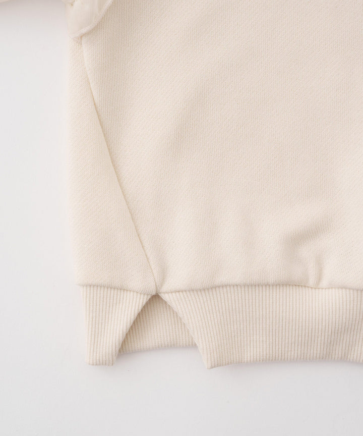 Sheer Puff Sleeve Sweatshirt