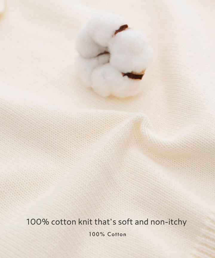 Contrast Trim Round Neck Knit Sweater