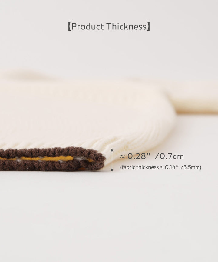 Contrast Trim Round Neck Knit Sweater