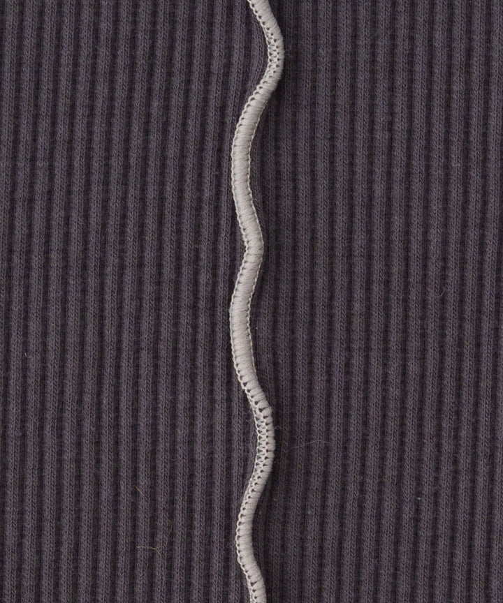 Ribbed Flare Pants with Lettuce Hem