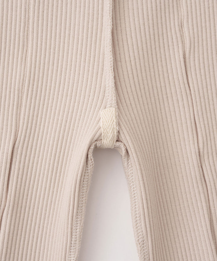 Ribbed Flare Pants with Lettuce Hem