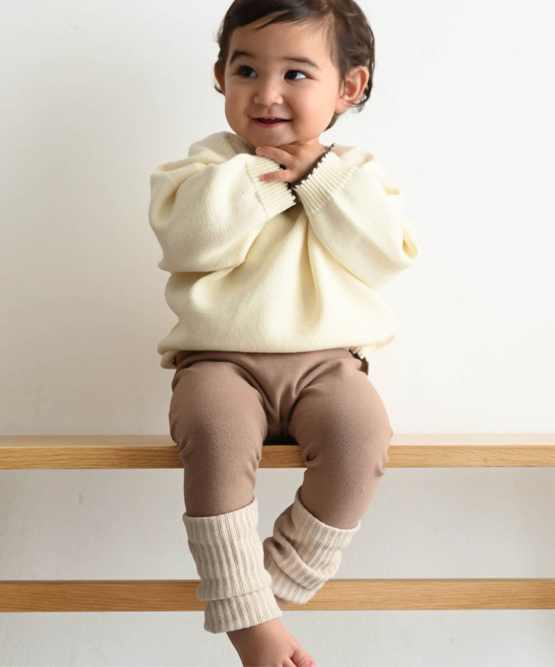 Two-Tone Roll-Up Leggings