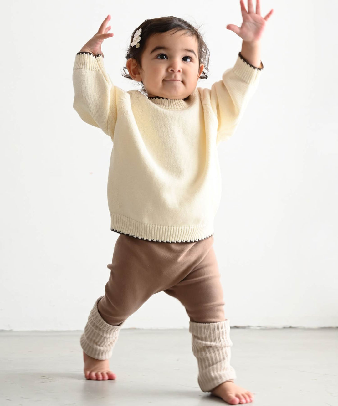 Two-Tone Roll-Up Leggings