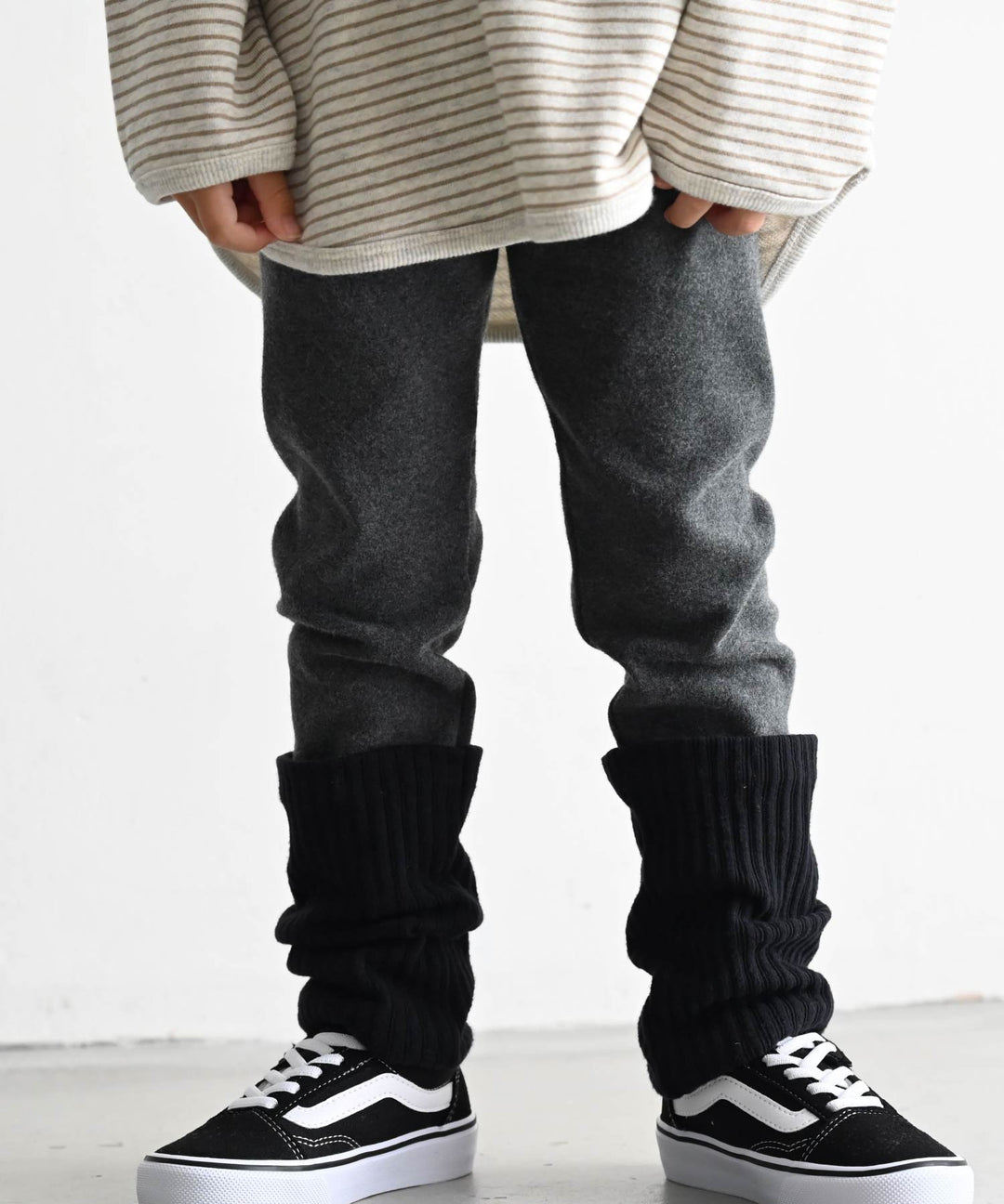 Two-Tone Roll-Up Leggings