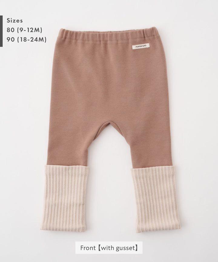 Two-Tone Roll-Up Leggings