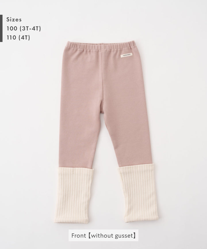 Two-Tone Roll-Up Leggings