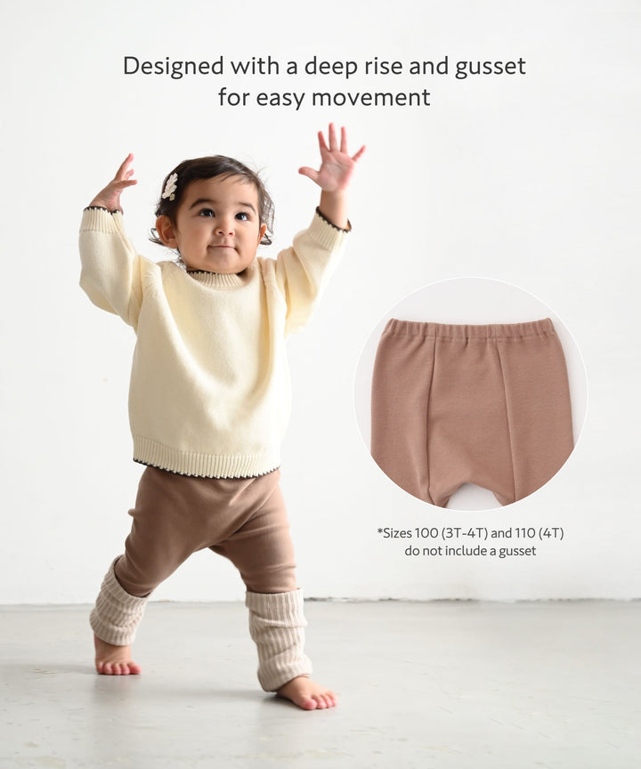 Two-Tone Roll-Up Leggings