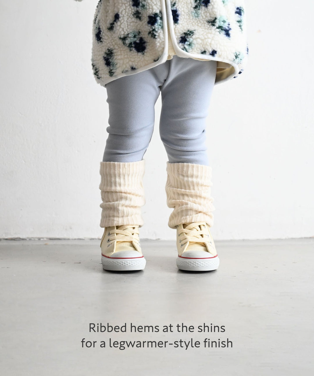 Two-Tone Roll-Up Leggings