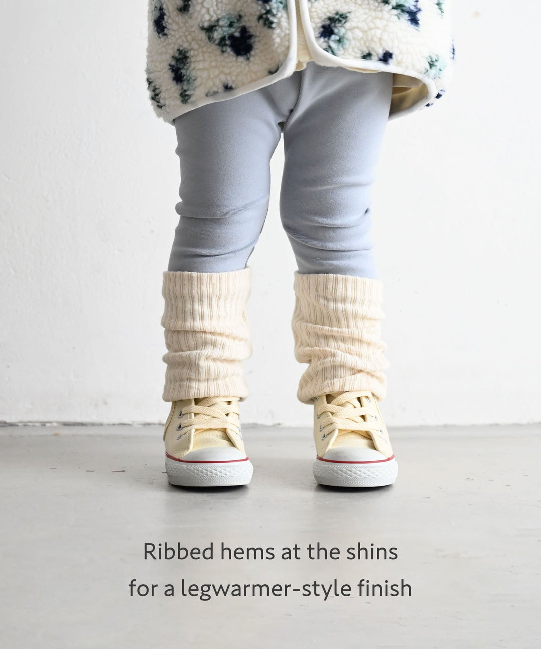 Two-Tone Roll-Up Leggings