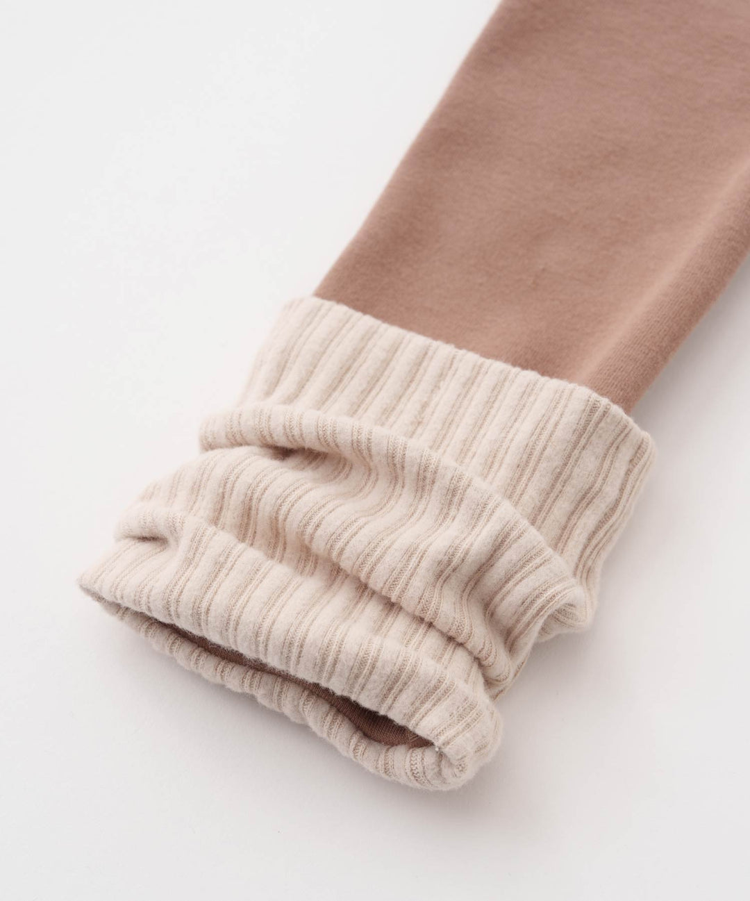 Two-Tone Roll-Up Leggings