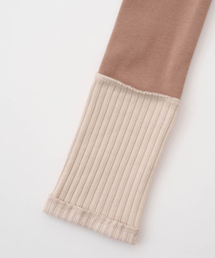 Two-Tone Roll-Up Leggings