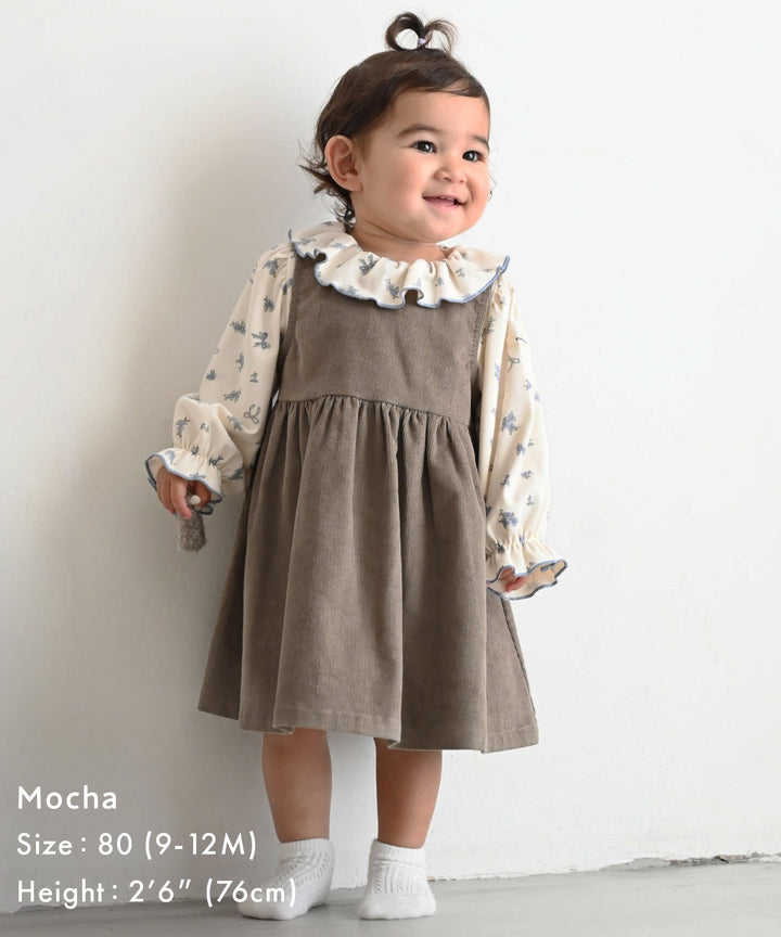 Corduroy Pinafore Dress