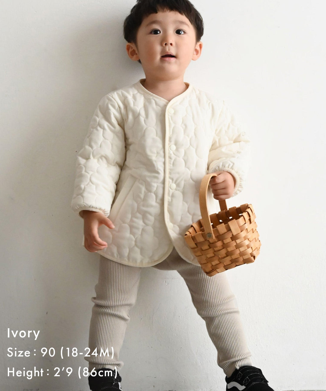 [Water-Repellent] Washable Collarless Quilted Jacket