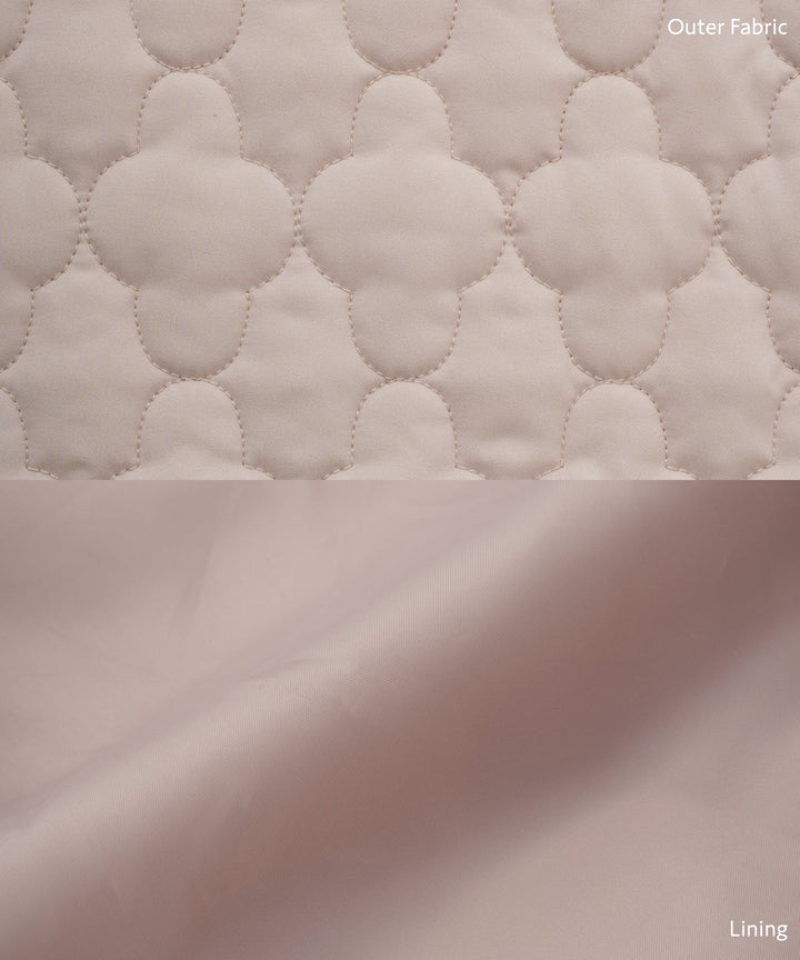 [Water-Repellent] Washable Collarless Quilted Jacket
