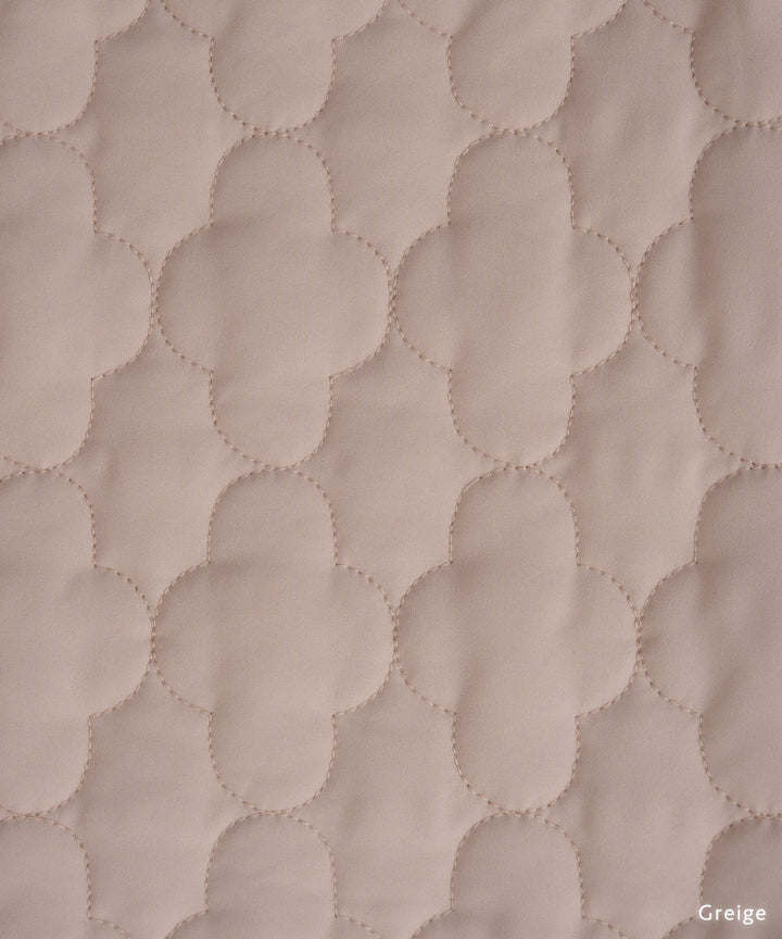 [Water-Repellent] Washable Collarless Quilted Jacket