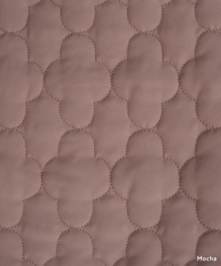 [Water-Repellent] Washable Collarless Quilted Jacket