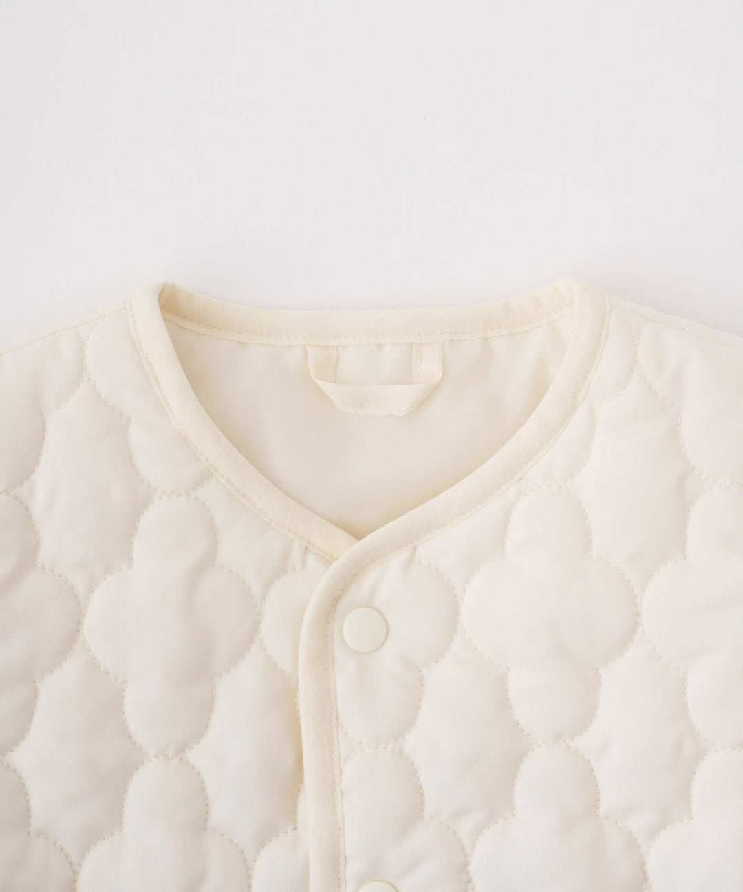 [Water-Repellent] Washable Collarless Quilted Jacket