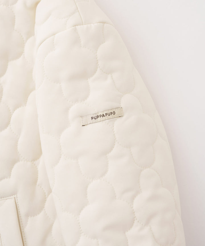 [Water-Repellent] Washable Collarless Quilted Jacket