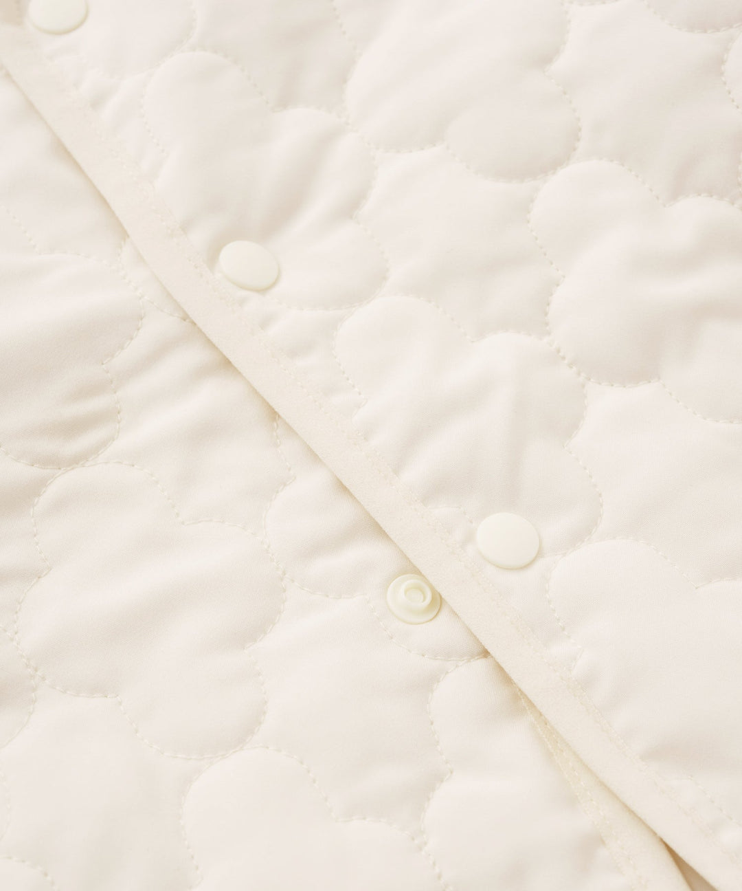[Water-Repellent] Washable Collarless Quilted Jacket