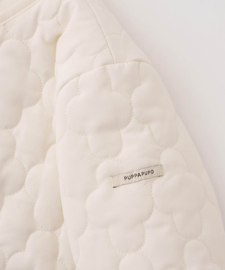 [Water-Repellent] Washable Collarless Quilted Jacket