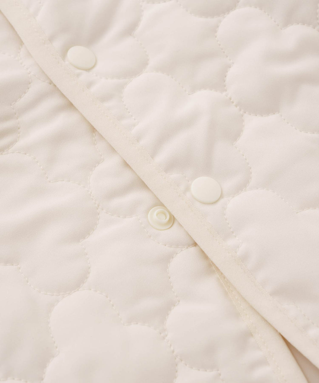 [Water-Repellent] Washable Collarless Quilted Jacket