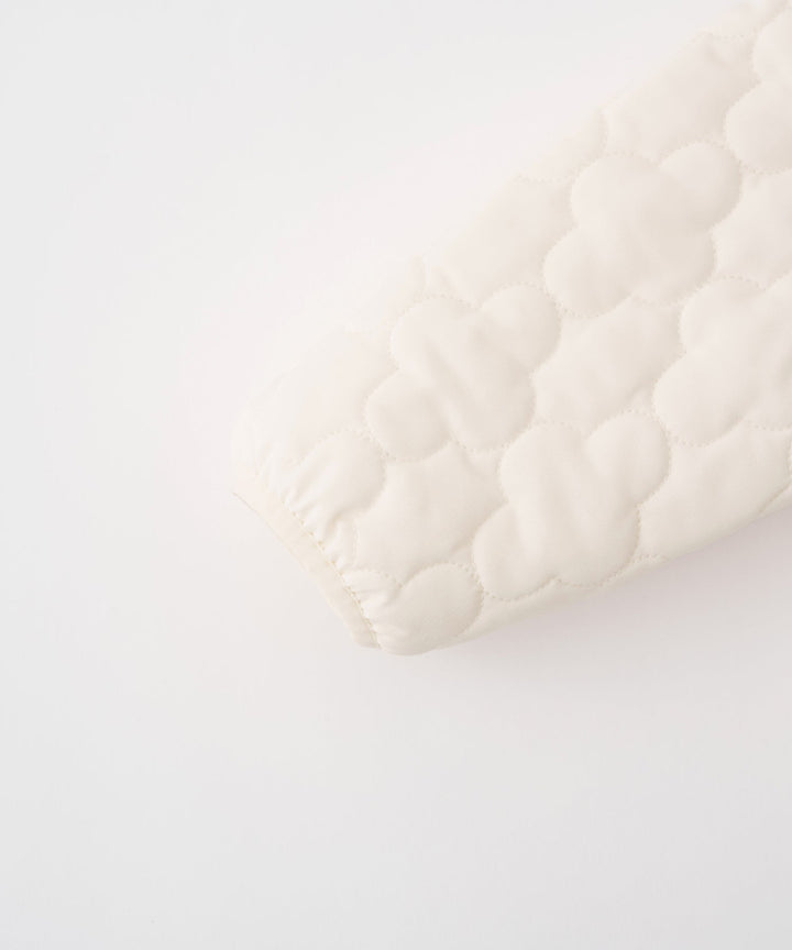 [Water-Repellent] Washable Collarless Quilted Jacket
