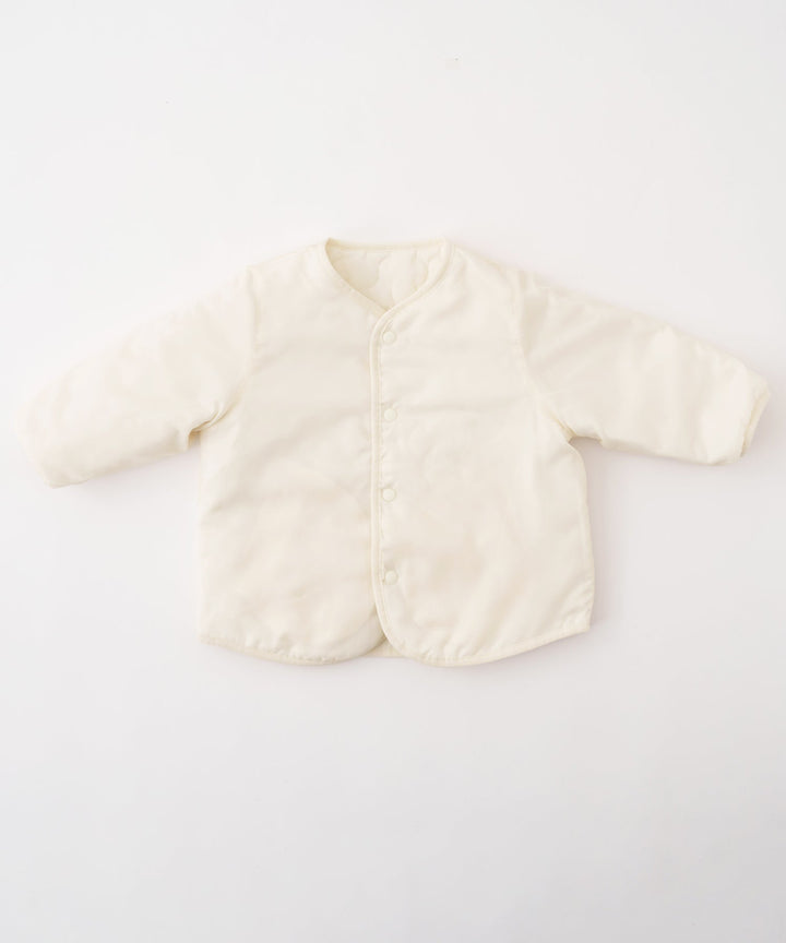 [Water-Repellent] Washable Collarless Quilted Jacket