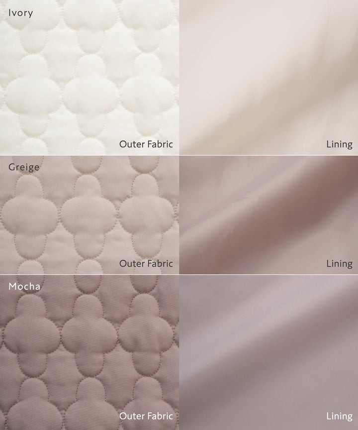 [Water-Repellent] Washable Collarless Quilted Jacket