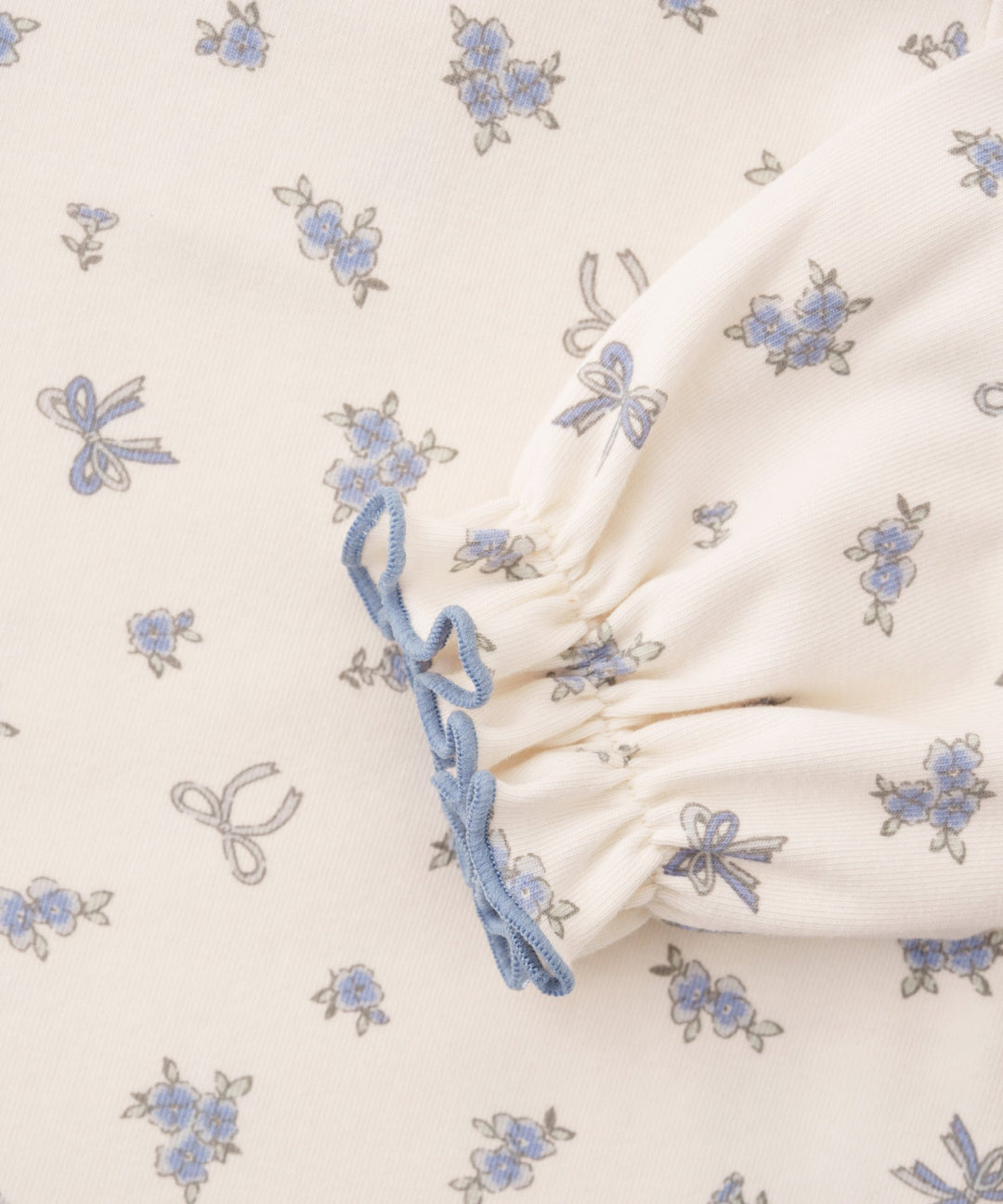 Long-Sleeve Romper with Frill Collar