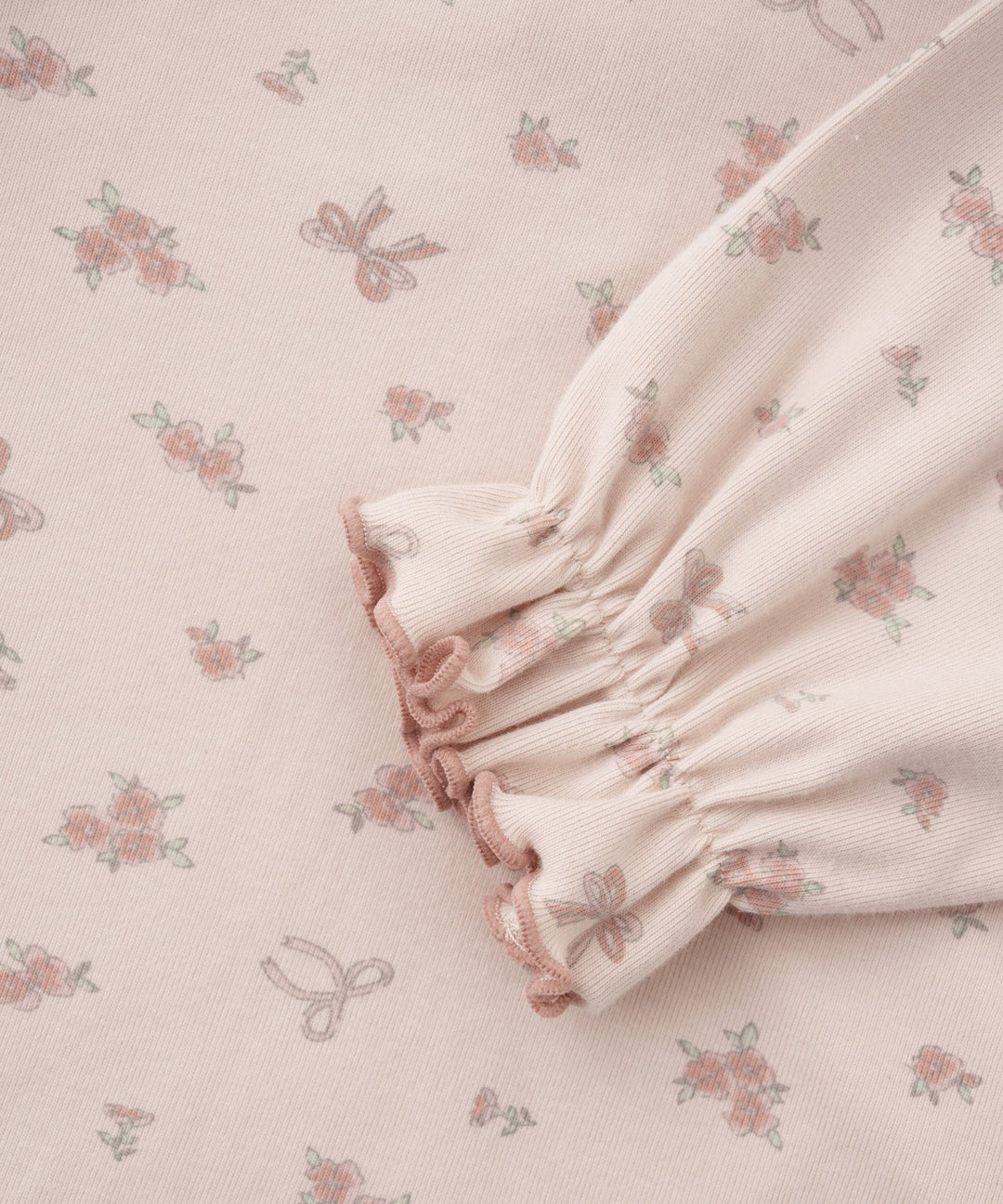 Long-Sleeve Romper with Frill Collar