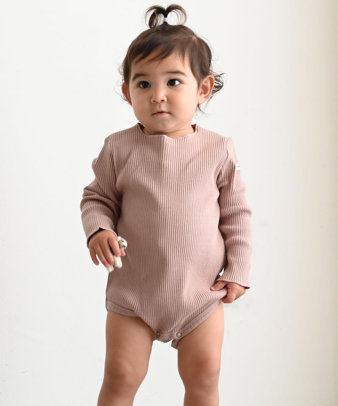 Long Sleeve Ribbed Romper
