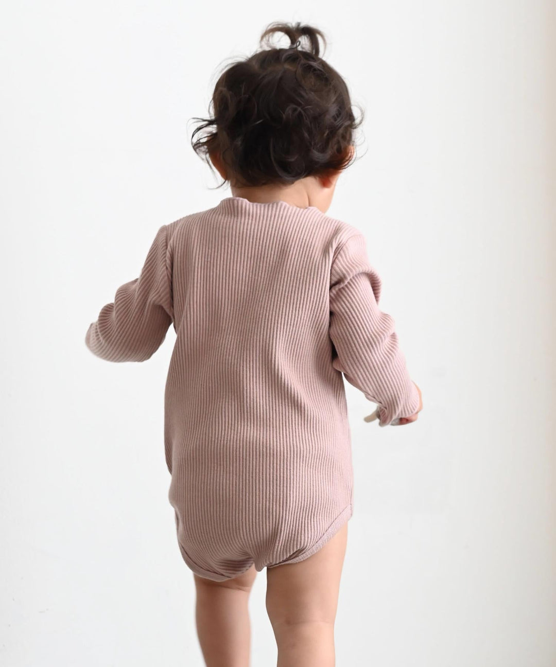 Long Sleeve Ribbed Romper