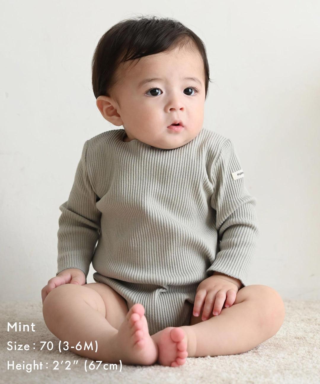 Long Sleeve Ribbed Romper