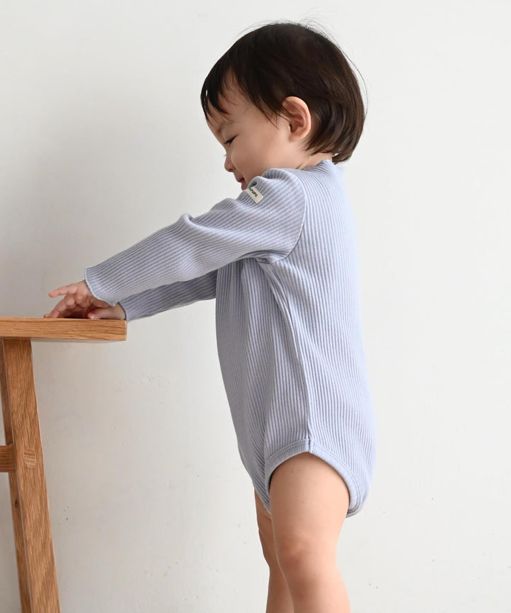 Long Sleeve Ribbed Romper