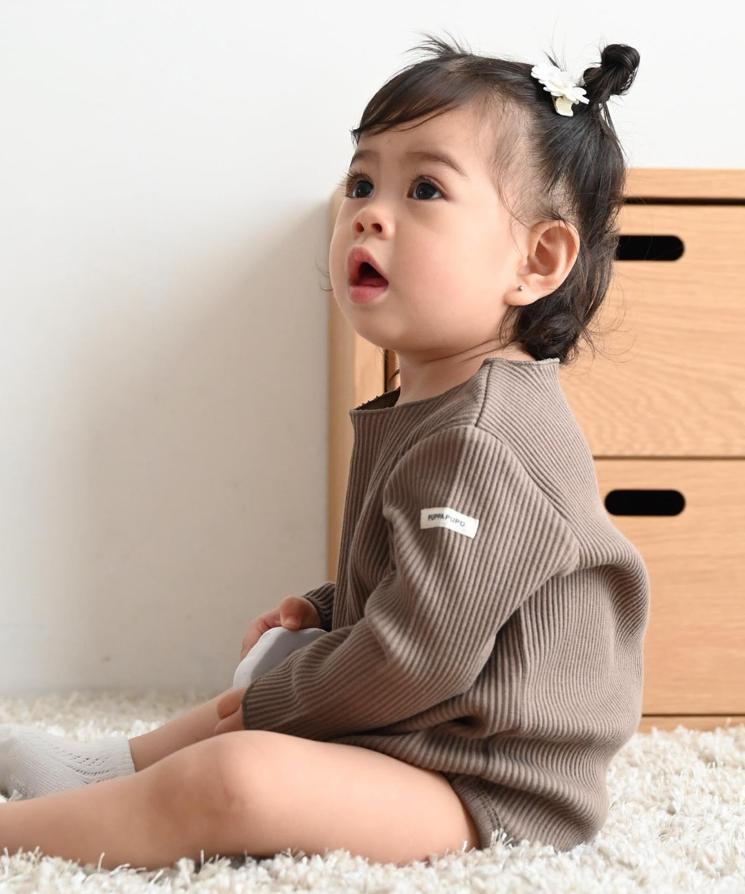 Long Sleeve Ribbed Romper