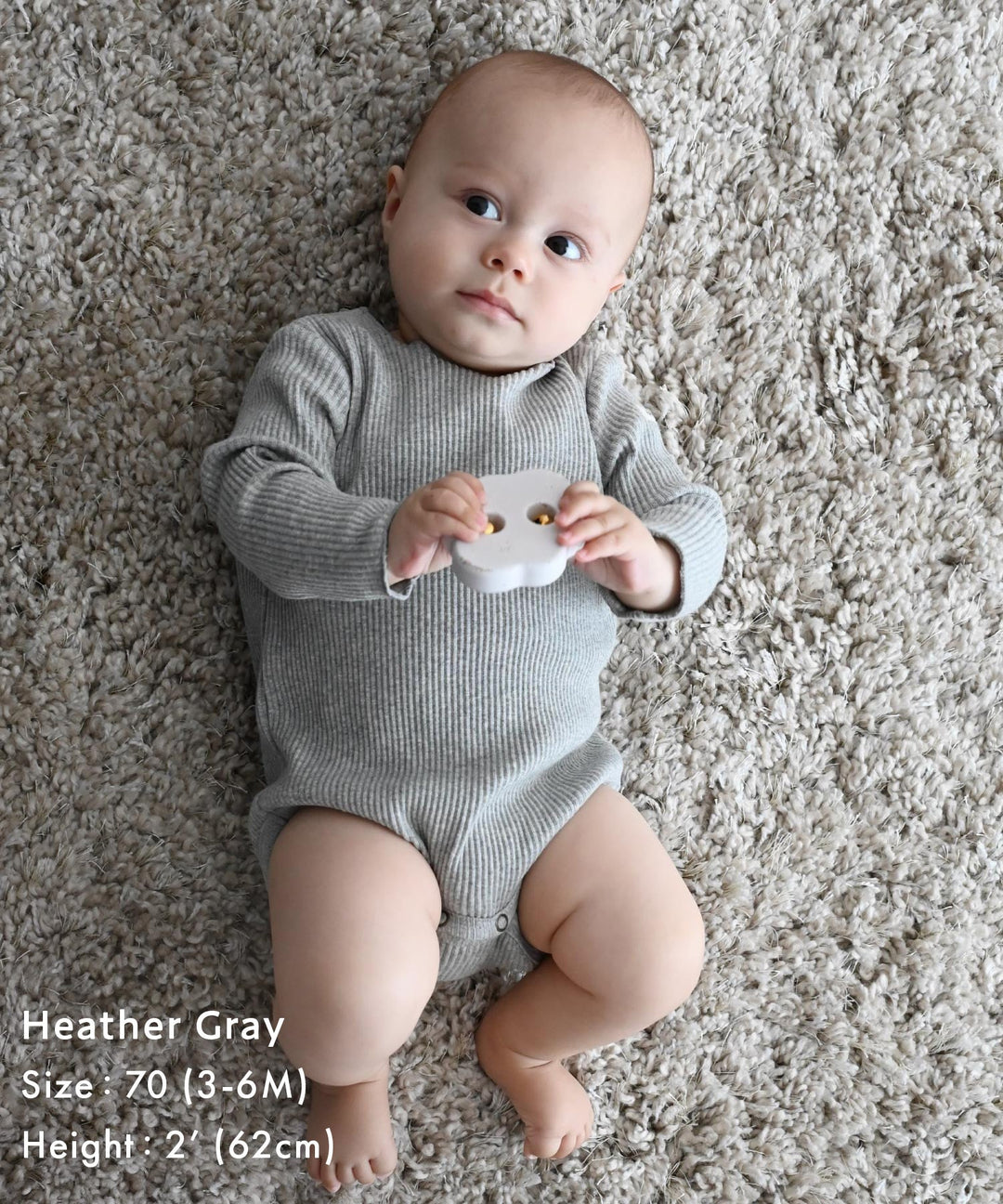 Long Sleeve Ribbed Romper