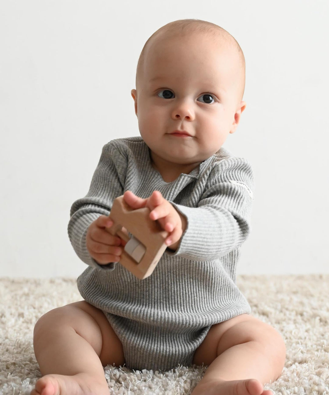 Long Sleeve Ribbed Romper