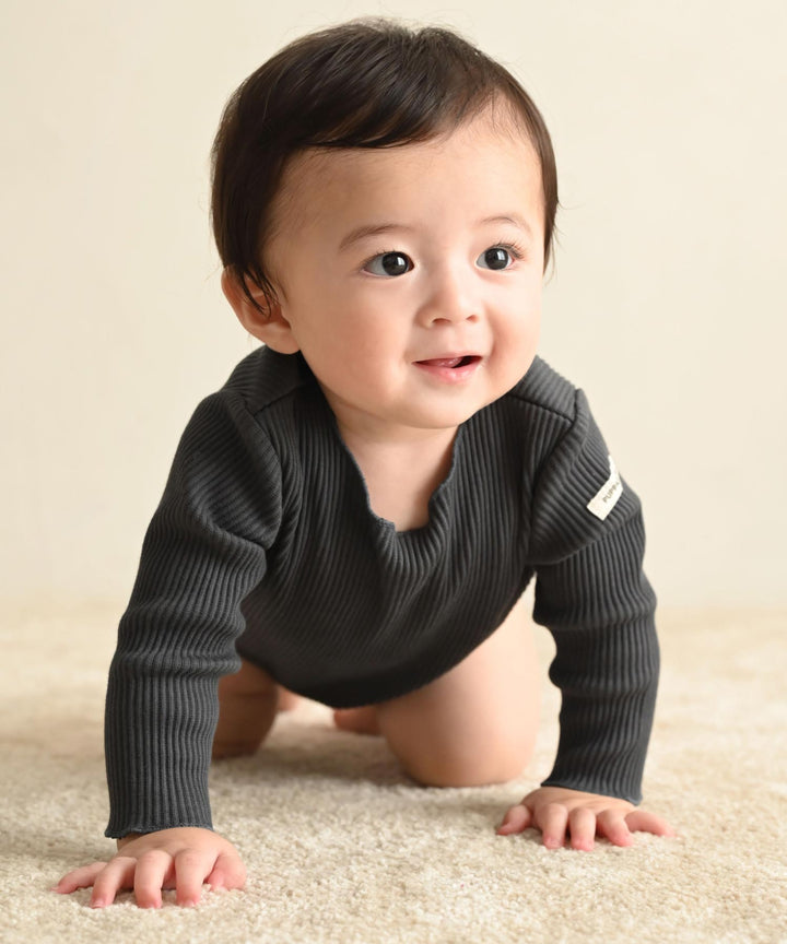 Long Sleeve Ribbed Romper