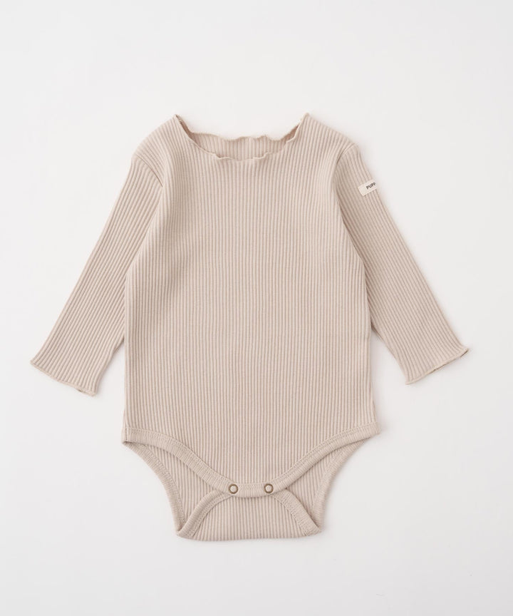 Long Sleeve Ribbed Romper