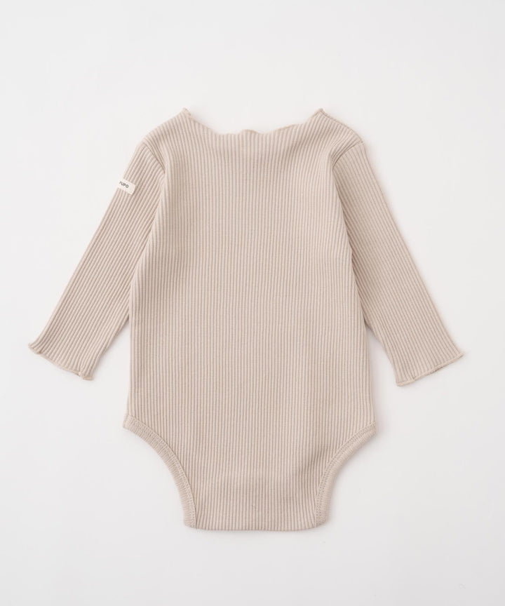 Long Sleeve Ribbed Romper