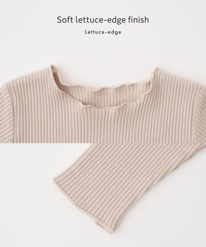 Long Sleeve Ribbed Romper