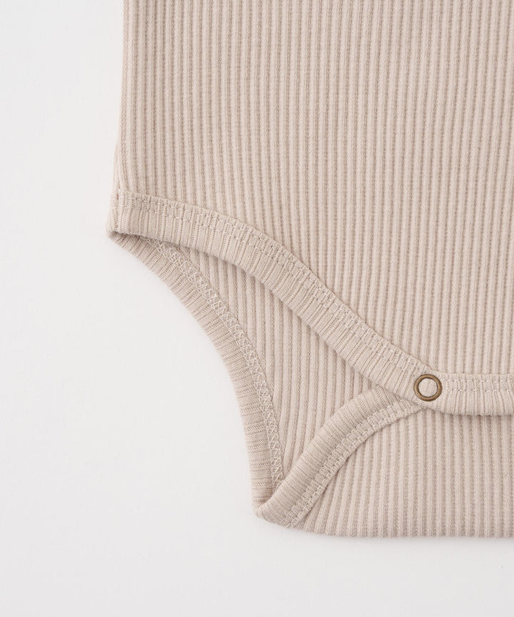 Long Sleeve Ribbed Romper