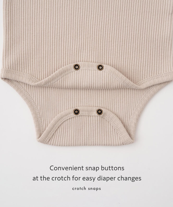 Long Sleeve Ribbed Romper