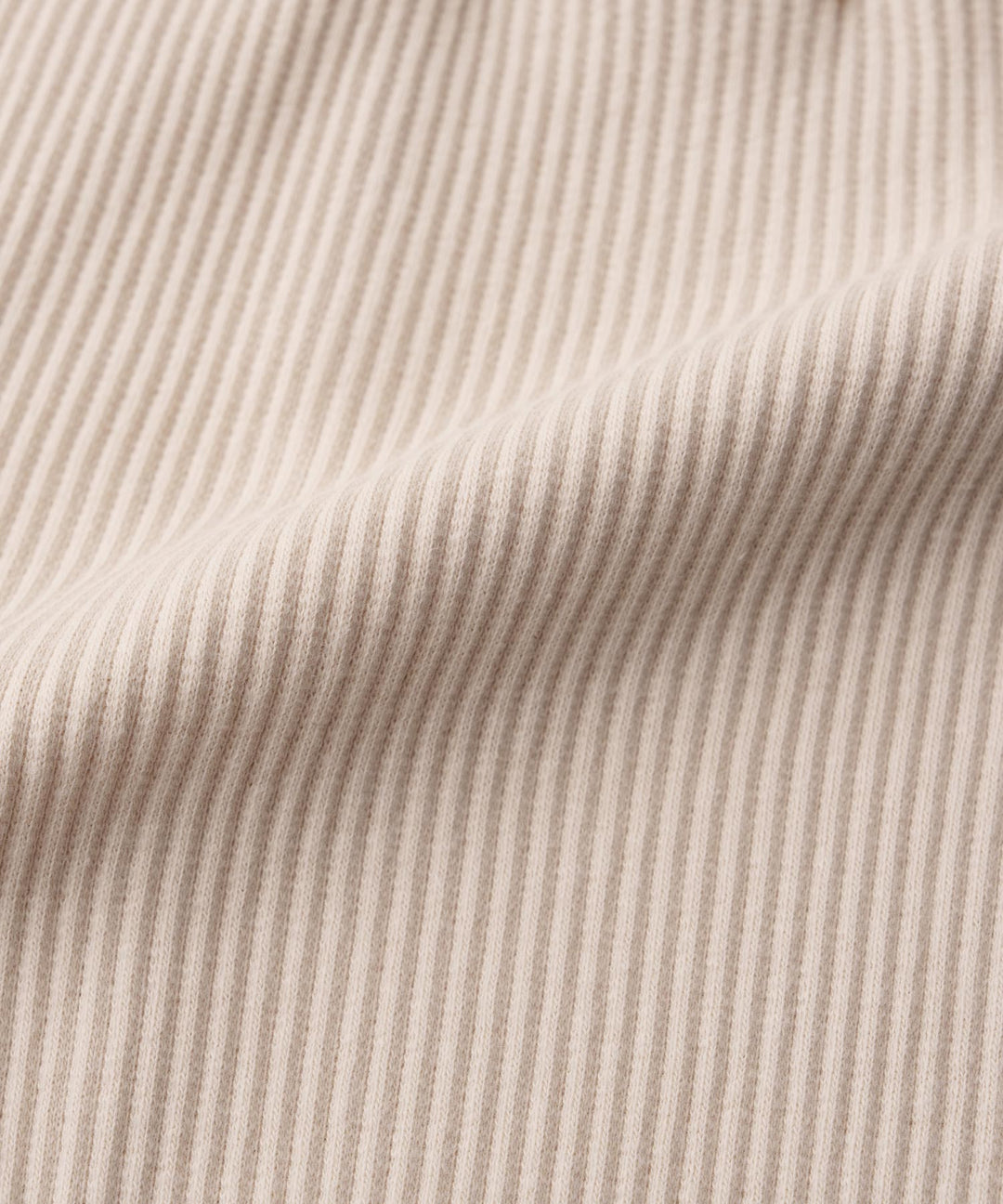 Shoulder-Frill Ribbed Long-Sleeve Romper