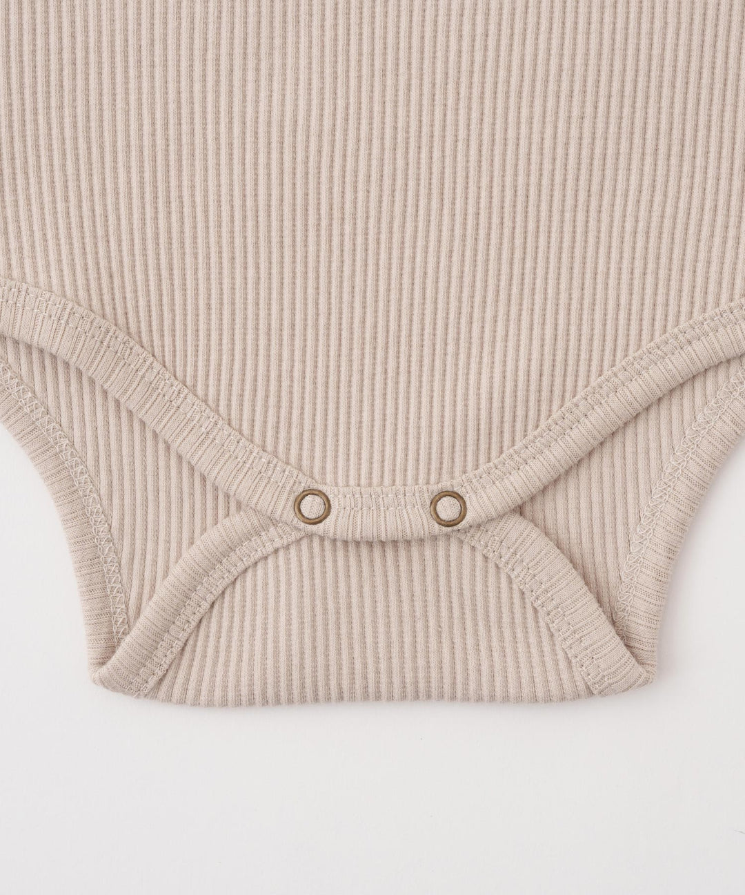 Shoulder-Frill Ribbed Long-Sleeve Romper