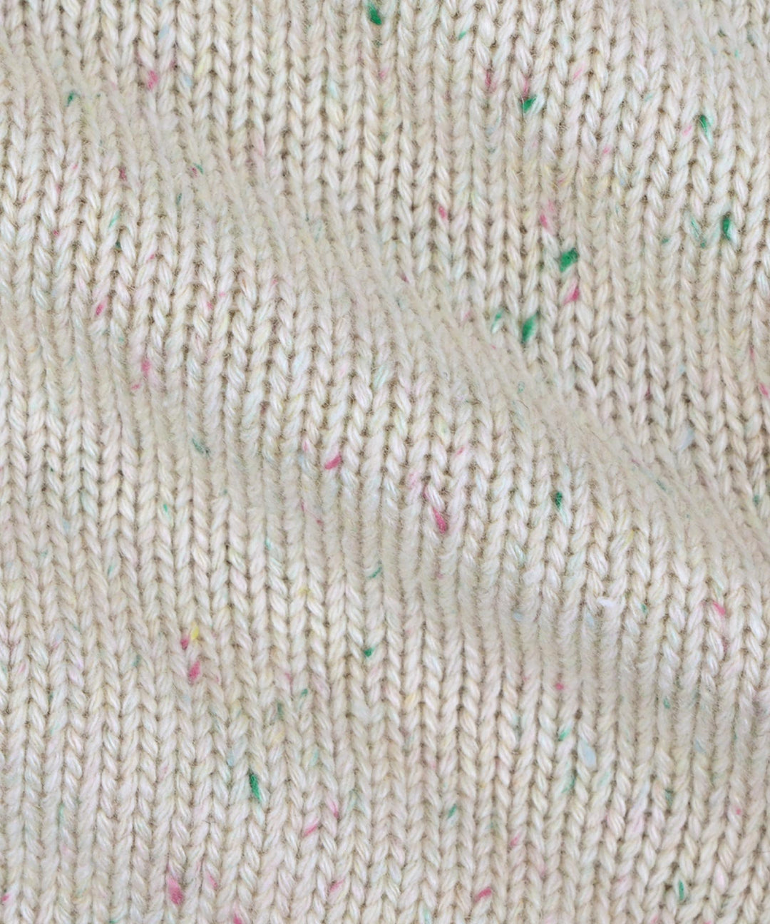 Long-Sleeve Color Nep Knit Romper